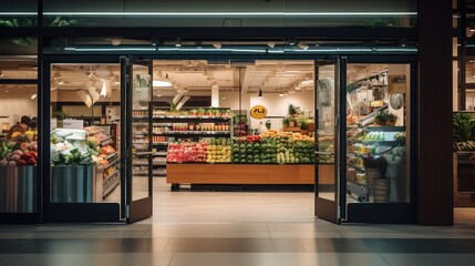 grocery automatic door