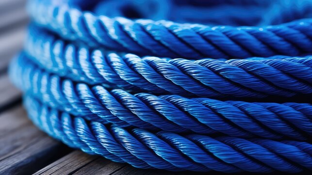 rope blue poly