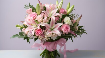 tulips pink flowers bouquet