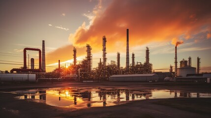 processing oil gas-refinery
