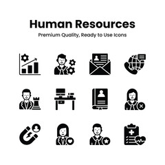 Get Your Hands on This Amazing Pack of Resources Managements Vector Icons, Easy to Download