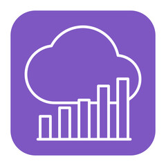 Cloud Stats Icon
