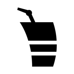 Obraz premium Yerba Mate Gourd Calabash Solid Icon