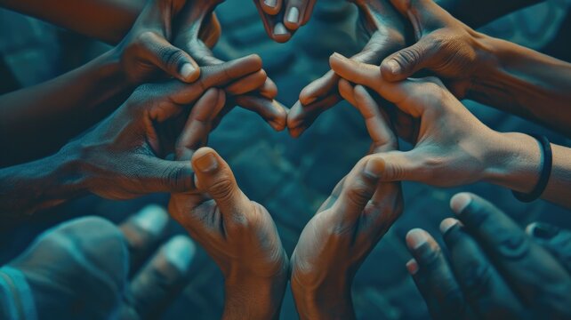 hands forming a heart shape, symbolizing love and non-violent action. International Day of Non Violence