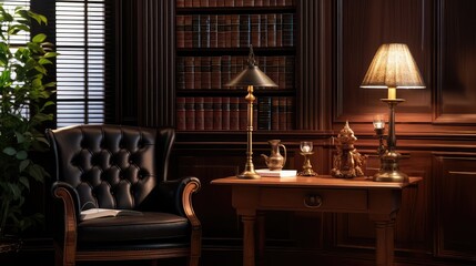 cozy lawyer office background