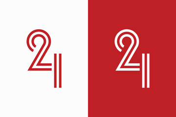 24 or 21 logo