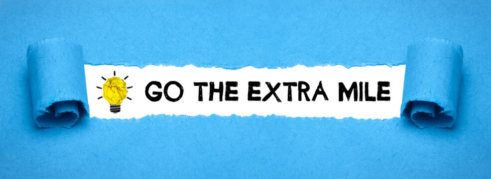 go the extra mile	