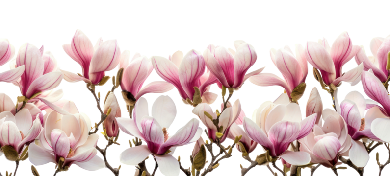 PNG Magnolia flowers outdoors blossom nature.