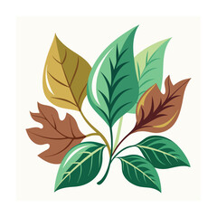 Elegant vintage leaves seamless patterns