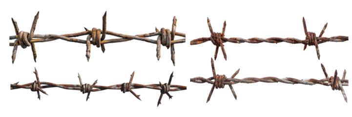 rusty barbed wire