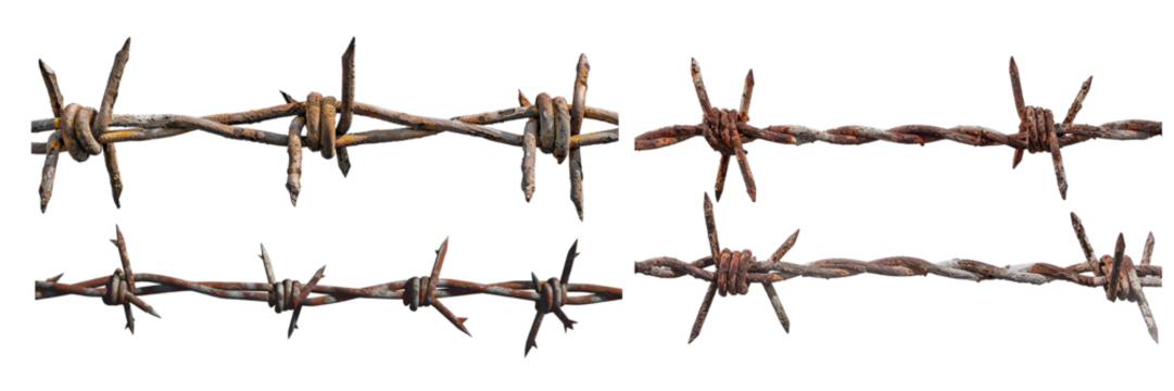 rusty barbed wire