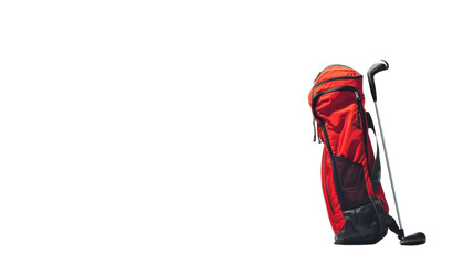 Golf bag on transparent background