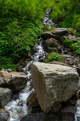 Tiny creek near the mountain Grossvenediger at the austrian village called Neukirchen