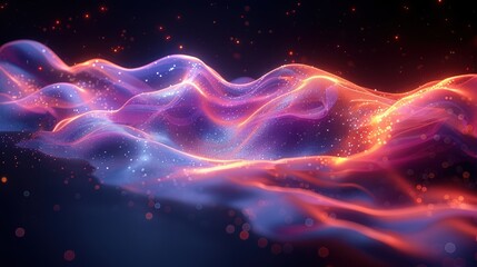 Obraz premium Abstract Glow Waves