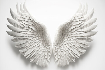 Fototapeta premium White wings, ai generative