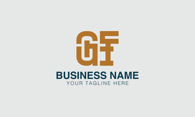 GF G gf initial logo | initial based abstract modern minimal creative logo, vector template image. luxury logotype logo, real estate homie logo. typography logo. initials logo