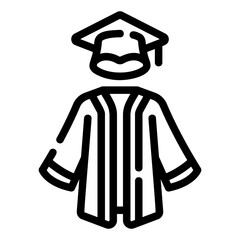 graduate Line Icon