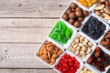 Mix of dried and candied fruits and nuts