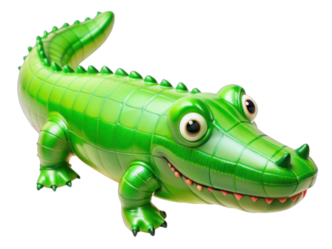 crocodile inflatable balloon toy isolated png