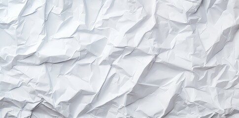 Obraz premium White Crumpled Paper Texture