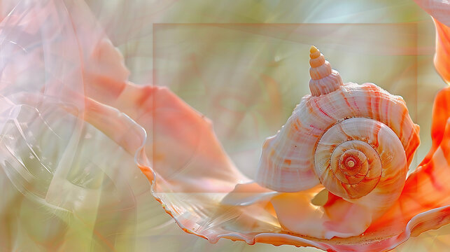 lined moon sea shell natica lineata