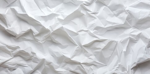 Obraz premium White Crumpled Paper Texture