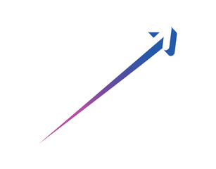 simple arrow sign. colorful and very fast arrow symbol
