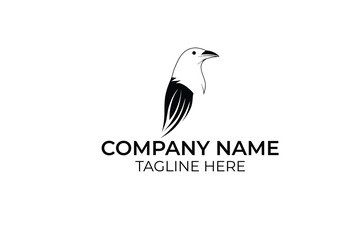 black and white flying logo
