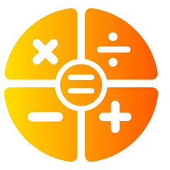 Obraz premium math Gradient icon