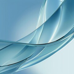 Obraz premium Abstract blue wave design, flowing and smooth, perfect for modern backgrounds.