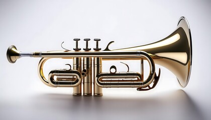 Obraz premium Trumpet isolated on white