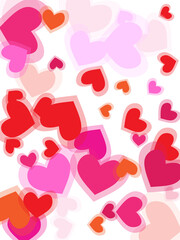 Symbol of love. Copy space.