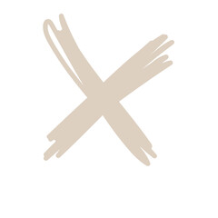 Abstract Doodle Line Element Icon. Irregular Imperfect Hand Drawn Childish Shape Silhouette. 