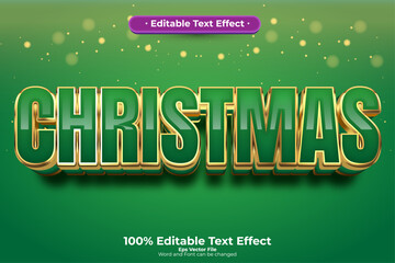 Christmas editable text effect in modern trend style