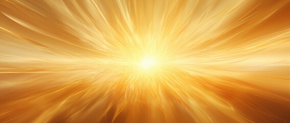 Obraz premium Golden Light Burst Abstract