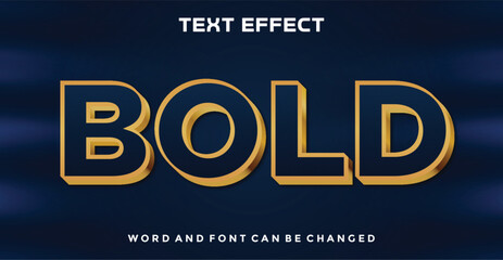 Obraz premium Bold editable text effect