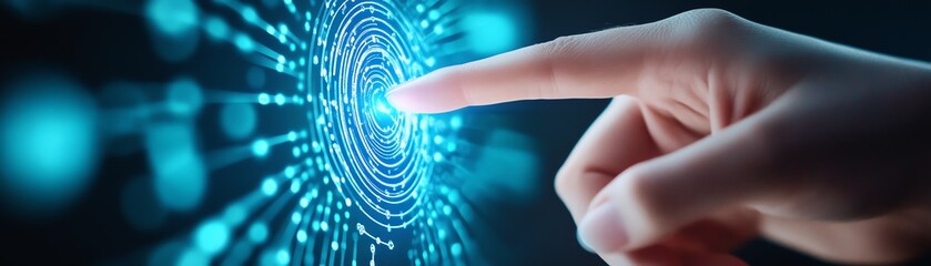 Decision-Making in Subscription Models A futuristic visual of how consumers decide on subscription services, with glowing elements.