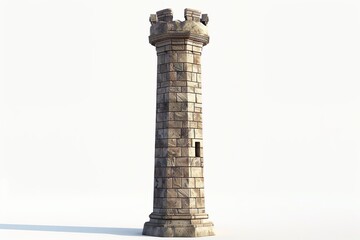 Tower isolated on a white background