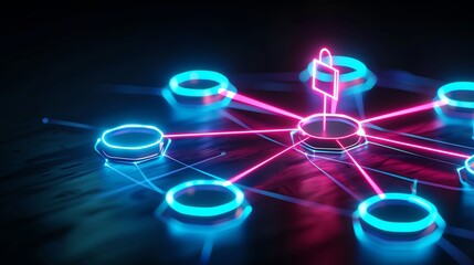 Peer Influence Diagram A glowing diagram showing how peer recommendations and reviews affect consumer decisions.