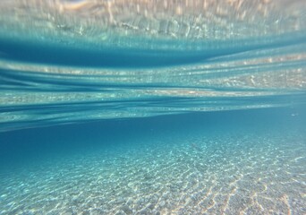 Blue bottom of sea