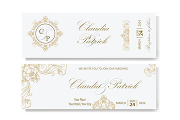 The Blooms Greenery Floral Foliage Ornament Corner Text Separator Elegance Frame for Invitations