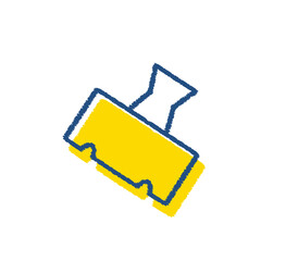 クリップのイラスト素材 ビジネスシーン用のイラスト素材