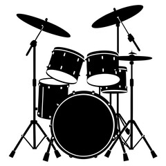 drum kit set vector illustration