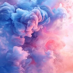 Obraz premium Abstract colorful ink swirls in water. Dreamy and ethereal.