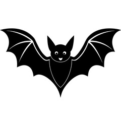 bat icon vector 