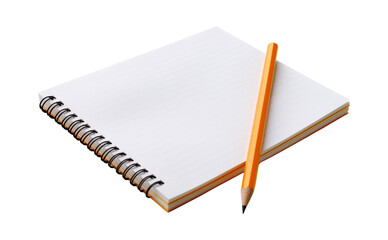 PNG A notepad pencil paper diary.