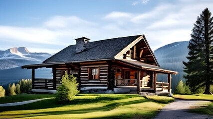 old house in the mountains