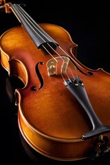 Obraz premium Violin on black background