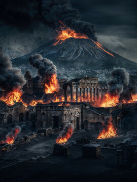 Pompeii's Last Days: A Roman City Obliterated by Vesuvius' Explosive Eruption, Ancient Structures Reduced to Ruins, and Lives Lost in a Sudden Pyroclastic Catastrophe