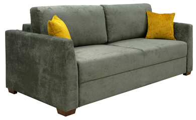 Sofa isolated on white background. Including clipping path